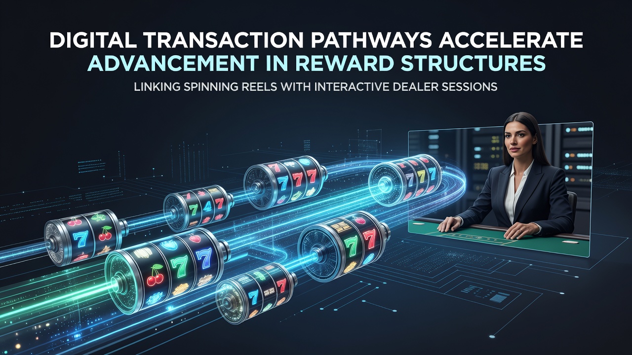 Digital transaction interfaces showing seamless transfers between slot game interfaces and live dealer platforms