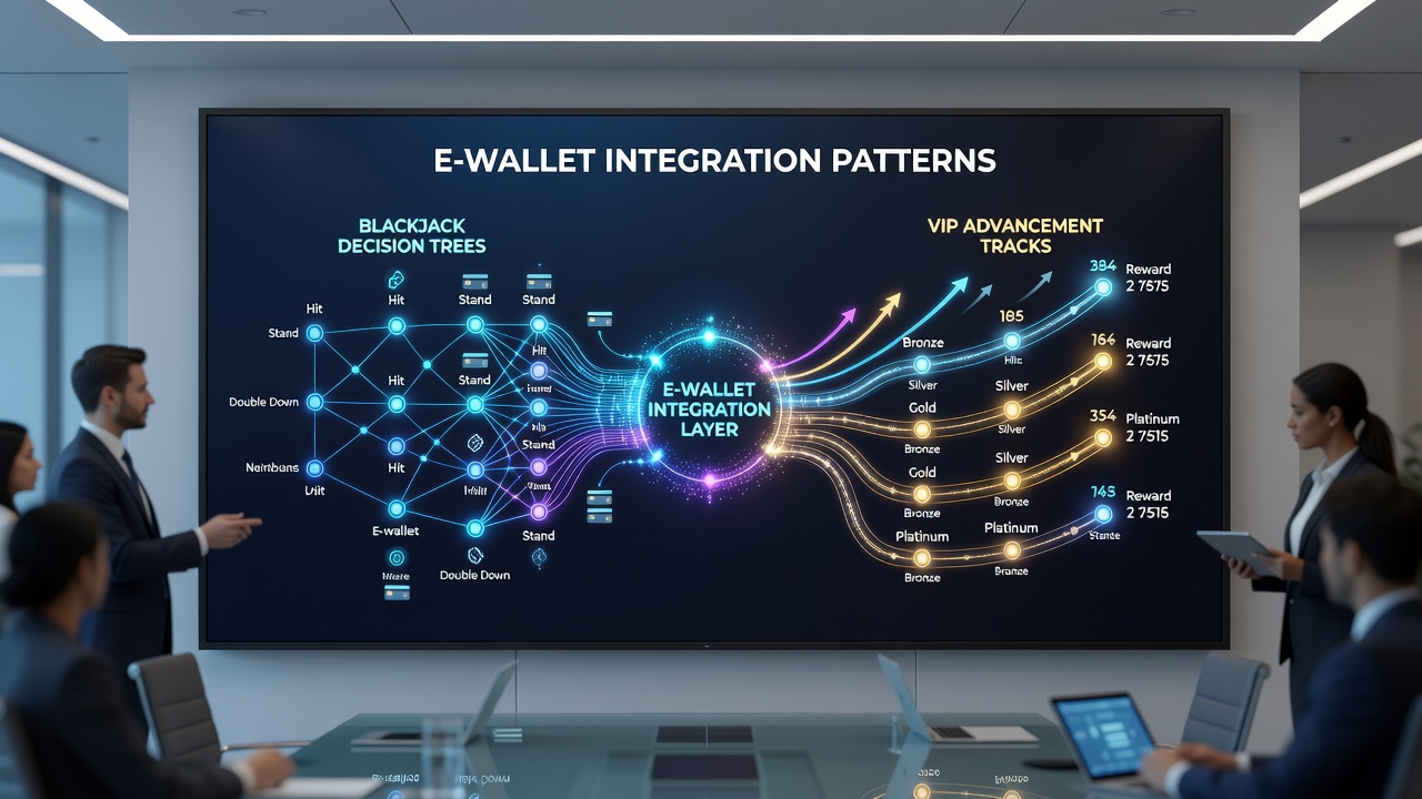 Blackjack tables and VIP progression interfaces powered by digital wallets