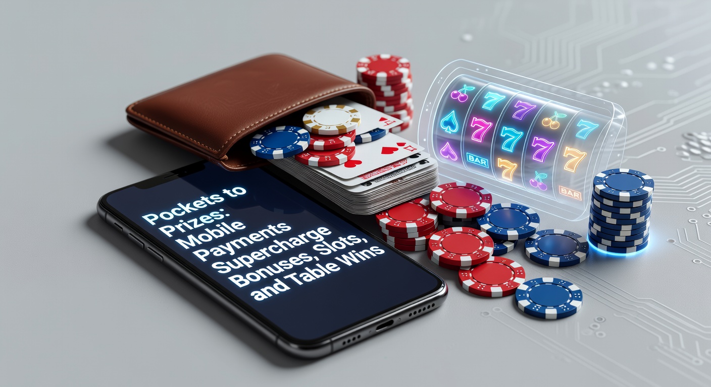 Smartphone displaying a mobile payment app integrated with an online casino interface, showing instant deposit confirmation and bonus activation