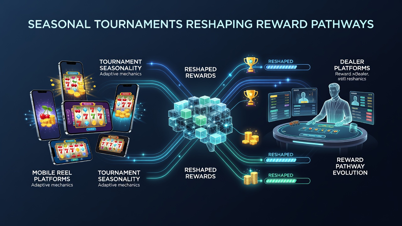 Live dealer interface showing tournament leaderboard alongside mobile slot session history